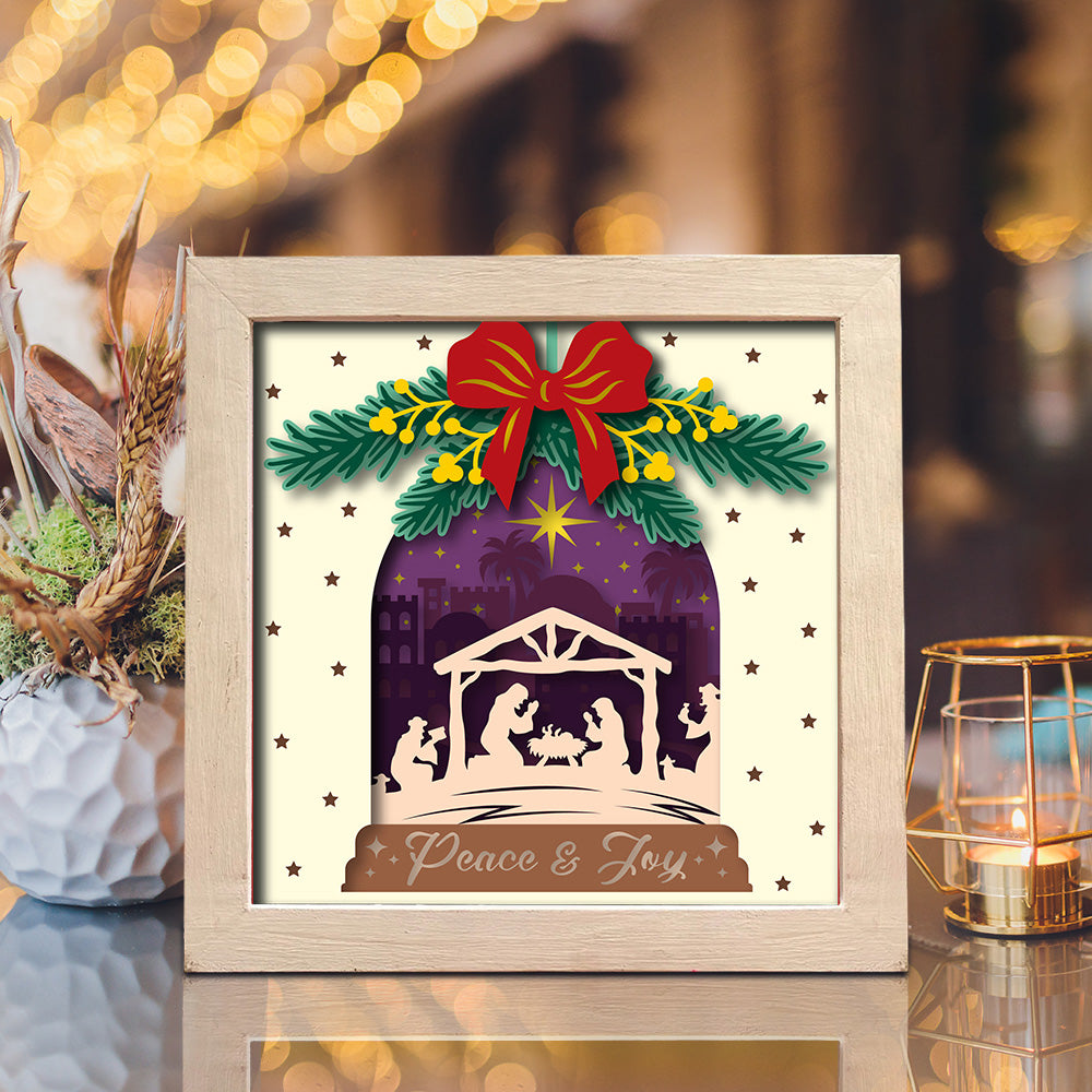 Nativity Scene 5 – 3D Shadow Box SVG File for Cricut & Silhouette