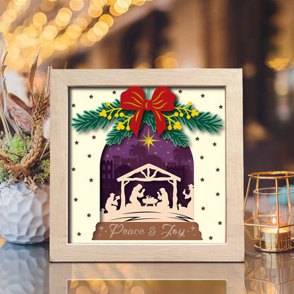 Nativity Scene 5 – 3D Shadow Box SVG File for Cricut & Silhouette