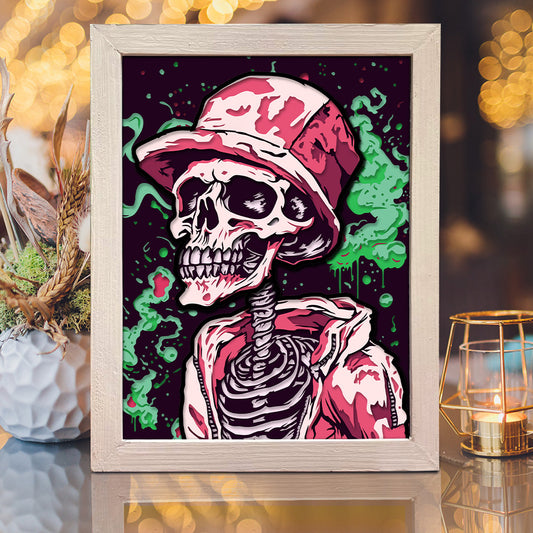 Deadman Style – 3D Halloween Paper Cut Shadow Box File - Cricut File - (8x8 inches) - VEKTOR KRAFT