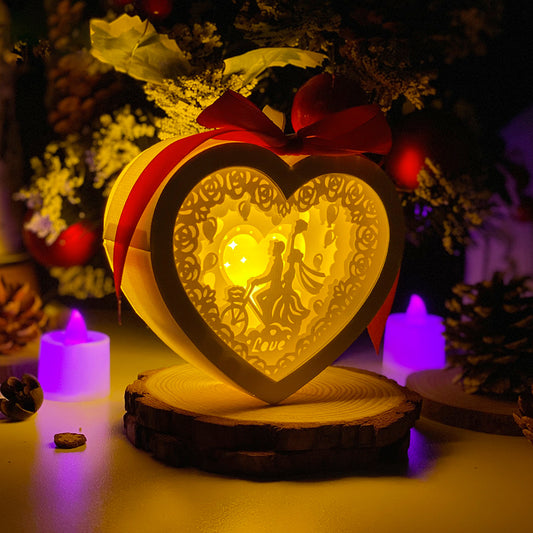 Love 4 – 3D Heart Lantern File - Cricut File - VEKTOR KRAFT