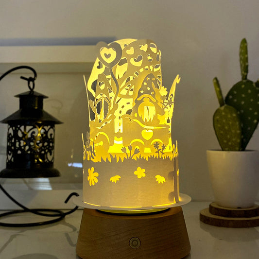 Gnome Love - 3D Dome Lantern File - Cricut File  - VEKTOR KRAFT