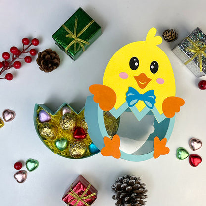 Easter Chick – 3D Box SVG File for Cricut & Silhouette