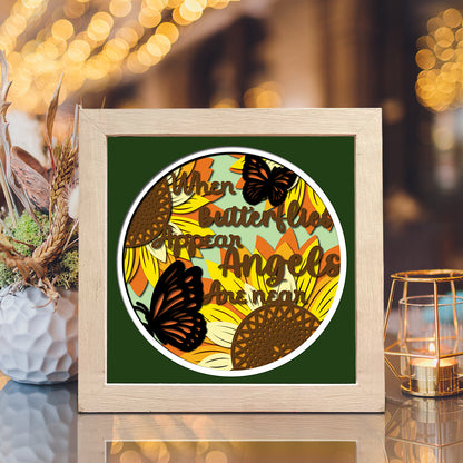 Butterfly Sunflower – 3D Shadow Box SVG File for Cricut & Silhouette