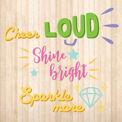 Cheer Loud – 3D Lightbox SVG File for Cricut & Silhouette