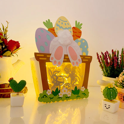 Easter Bunny 2 – 3D Easter Basket Box File - Cricut File - VEKTOR KRAFT