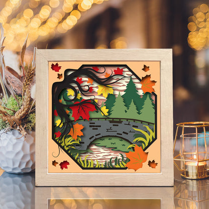 Autumn 3 – 3D Shadow Box SVG File for Cricut & Silhouette