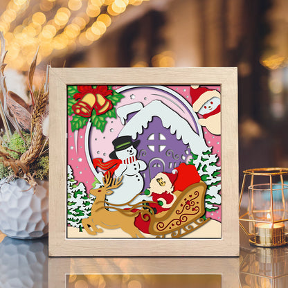 Santa Claus 10 – 3D Shadow Box SVG File for Cricut & Silhouette