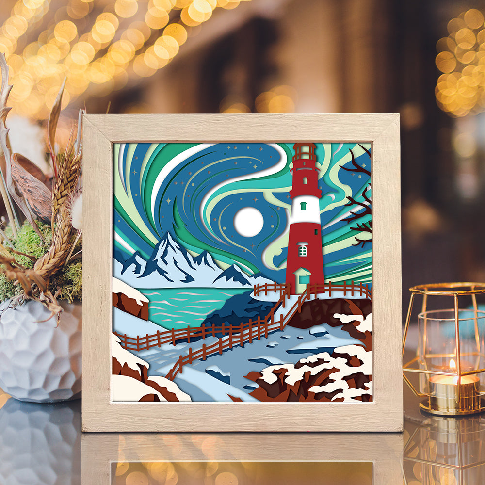 Lighthouse 16 – 3D Shadow Box SVG File for Cricut & Silhouette