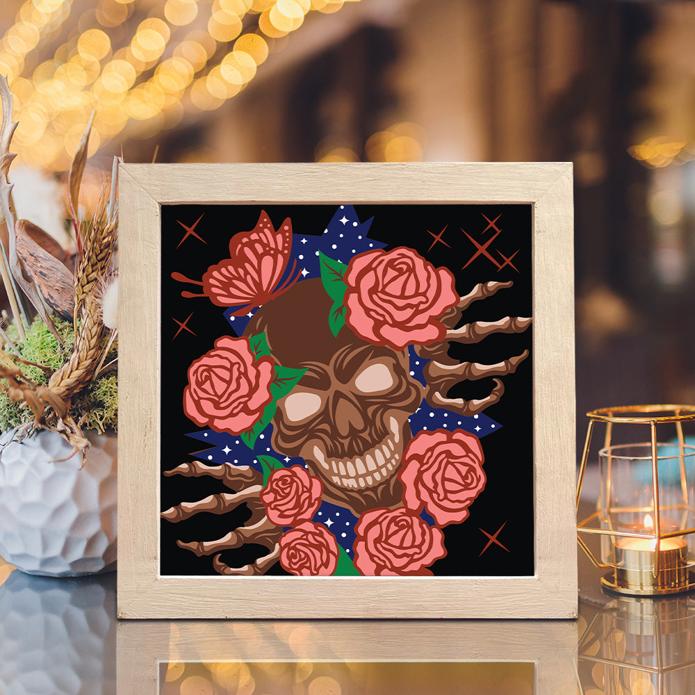 Halloween Skeleton 3 – 3D Shadow Box SVG File for Cricut & Silhouette