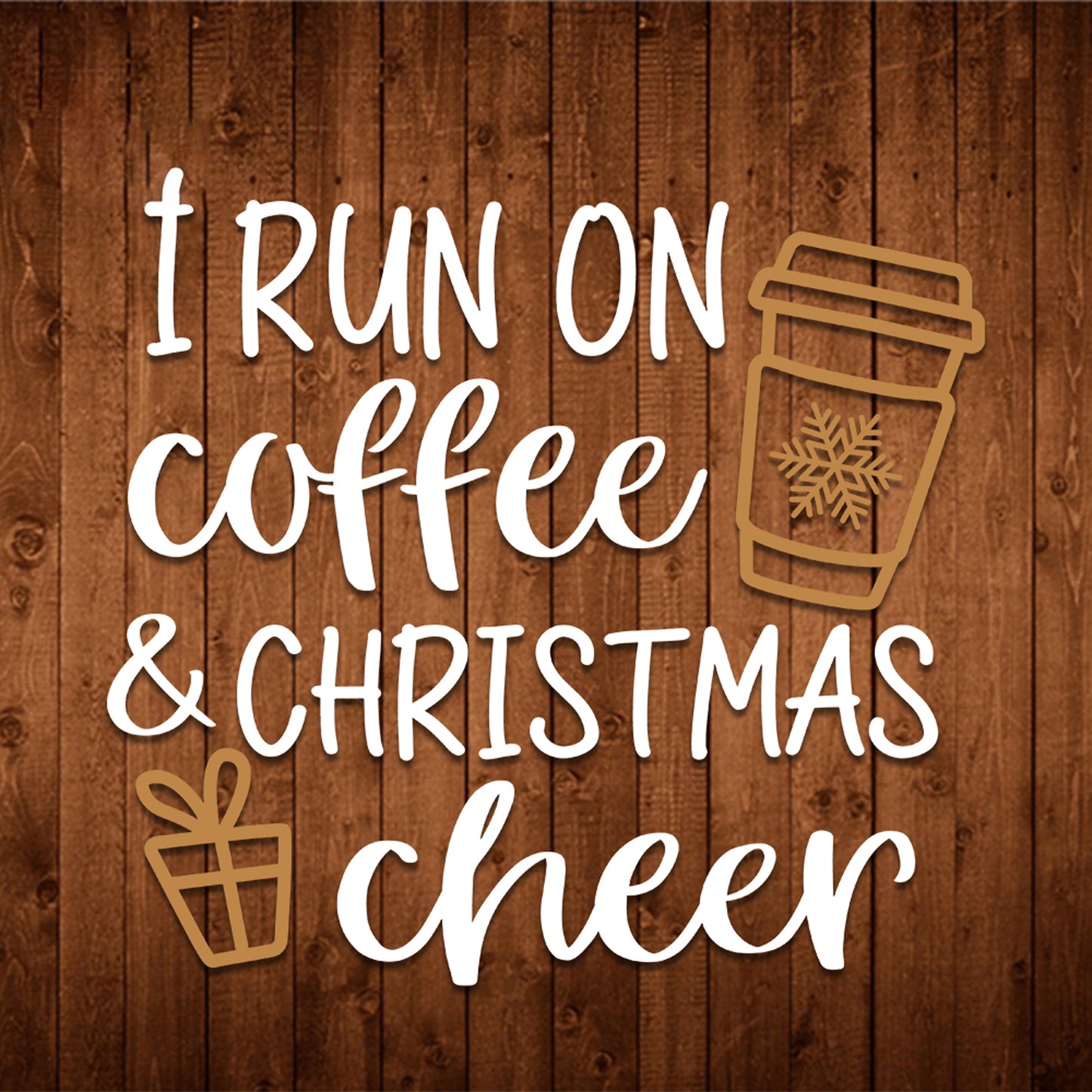 I Run On Coffee - Cricut File - VEKTOR KRAFT