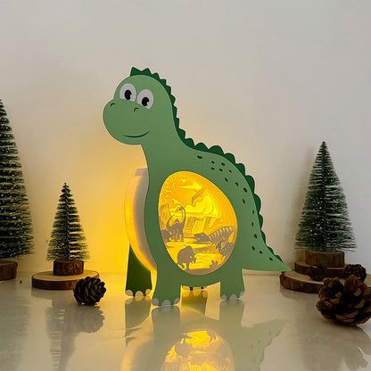 Dinosaurs 2 – 3D Box SVG File for Cricut & Silhouette