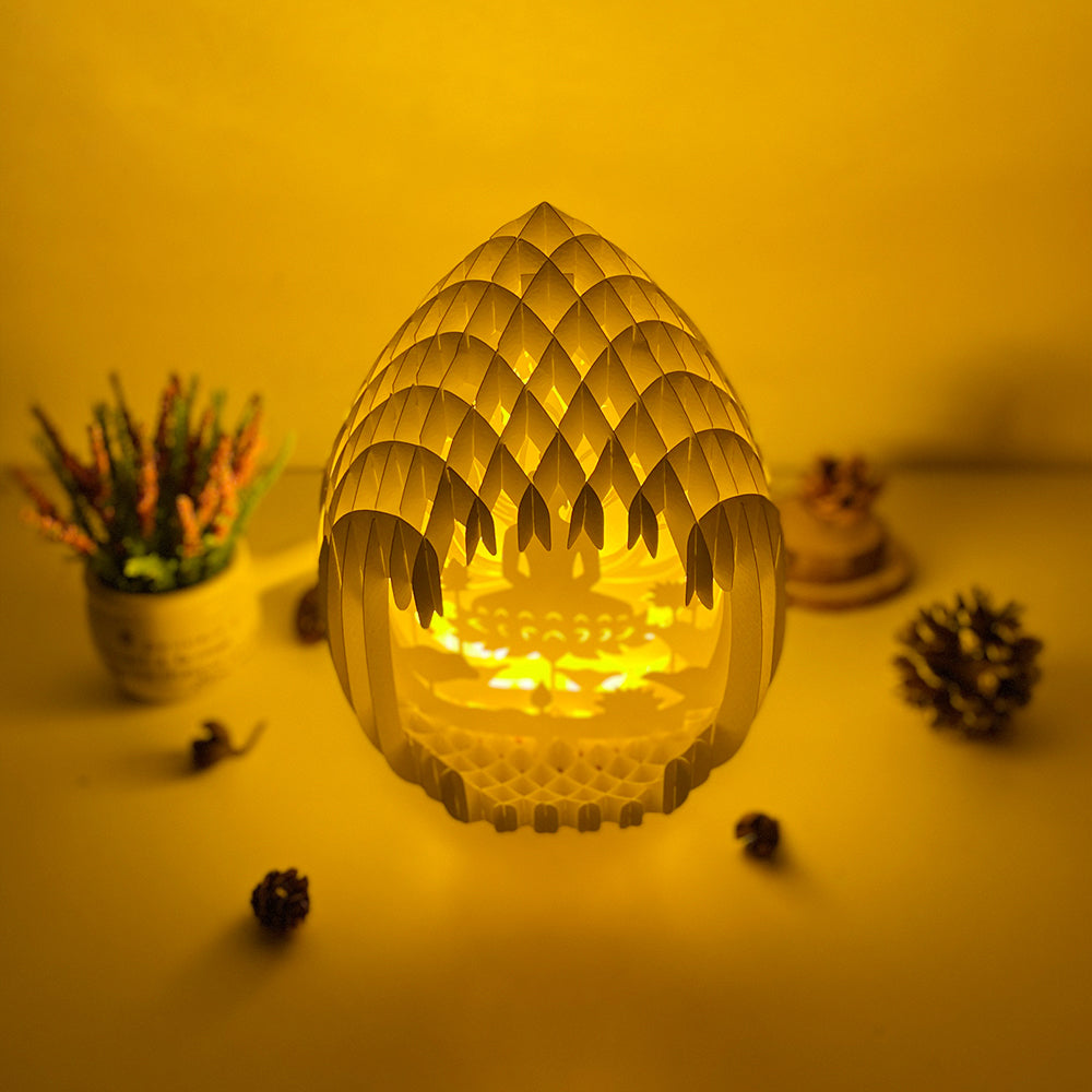 Buddha 2 – 3D Pop-Up Card SVG File for Cricut & Silhouette