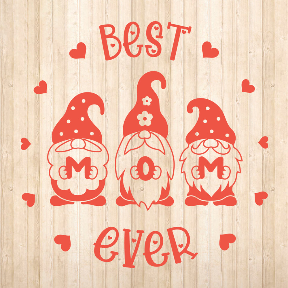 Best Mom Ever Gnomes – 3D Lightbox SVG File for Cricut & Silhouette