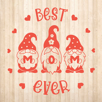 Best Mom Ever Gnomes – 3D Lightbox SVG File for Cricut & Silhouette