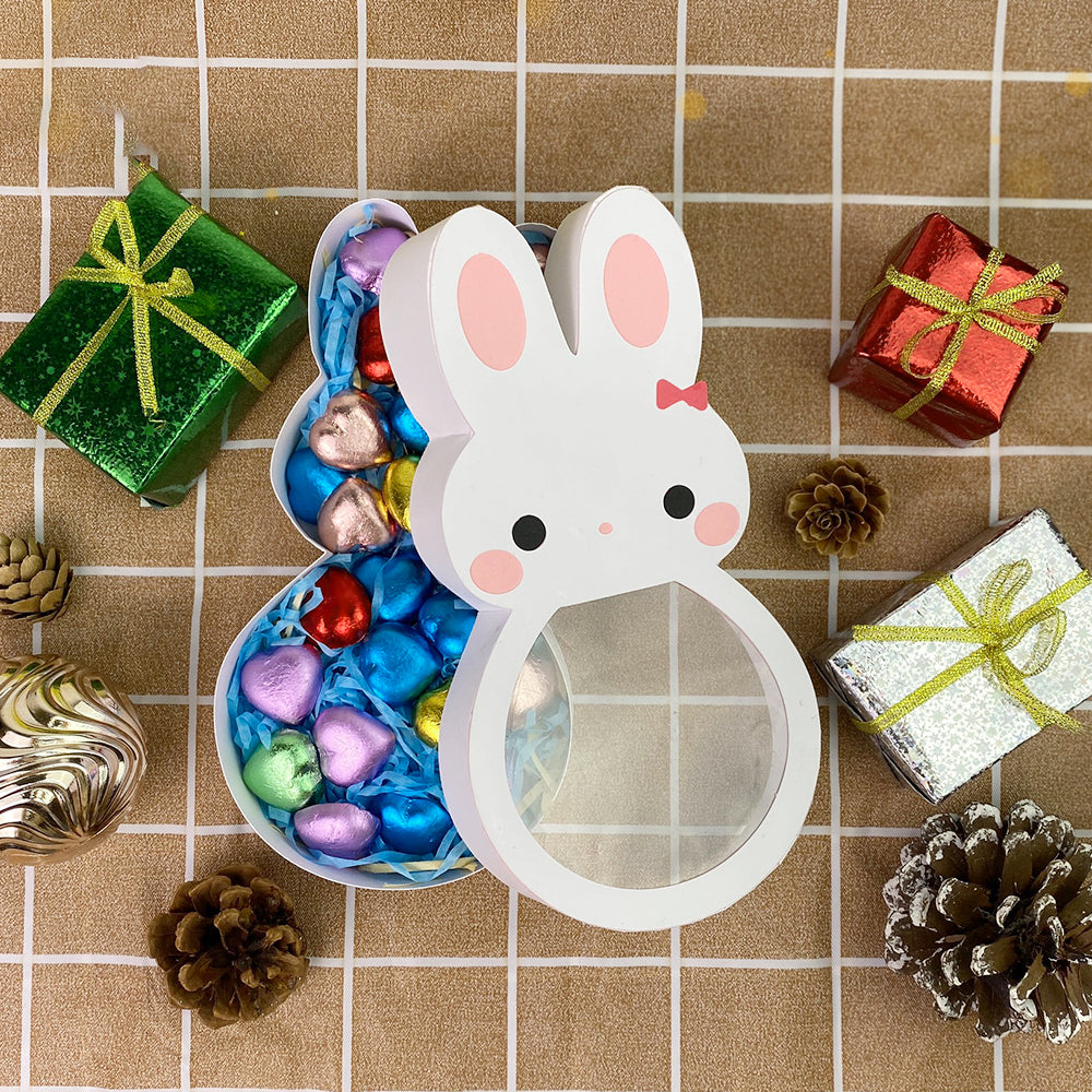 Easter Bunny White – Easter Candy Box File – 3D Box SVG File for Cricut & Silhouette