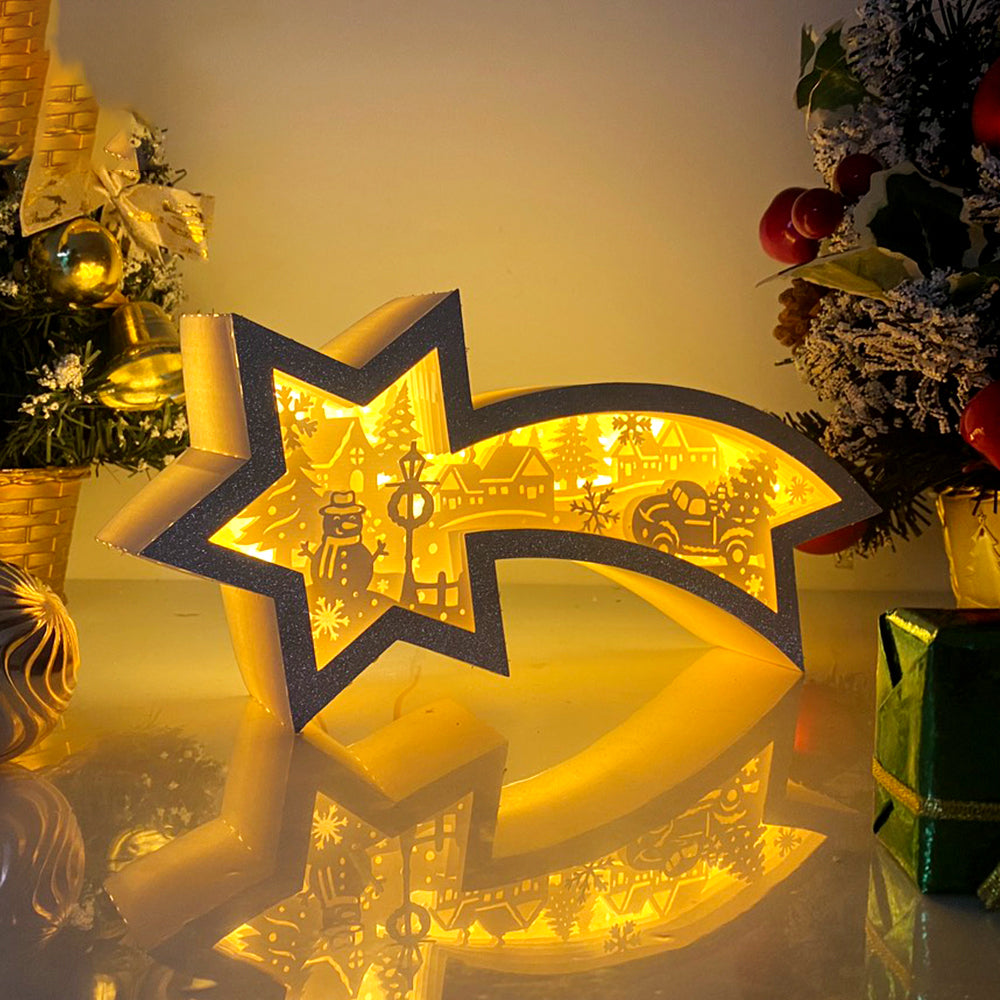 Christmas Village – 3D Box SVG File for Cricut & Silhouette
