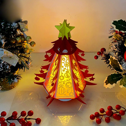Christmas Balls - 3D Pine 2 Lantern File - Cricut File - VEKTOR KRAFT