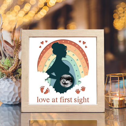 Pregnant – 3D Paper Cut Shadow Box File - Cricut File - (8x8 inches) - VEKTOR KRAFT