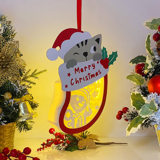 Christmas Snowman – 3D Box SVG File for Cricut & Silhouette