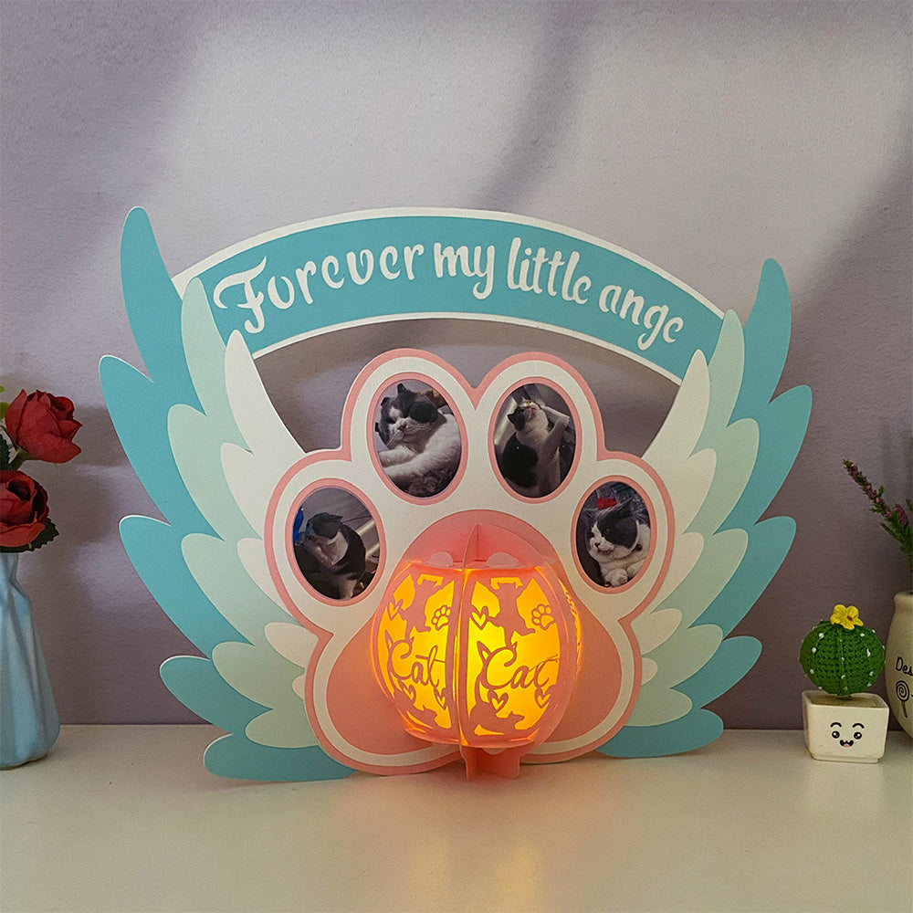 Memorial Pet Cat - 3D Animal Paper Cut Lantern File  - Cricut File  - VEKTOR KRAFT