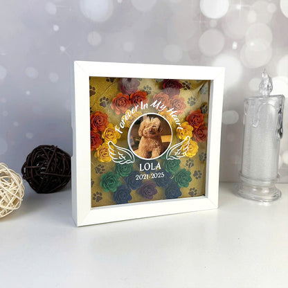 Custom Paw Pet Memorial – 3D Shadow Box SVG File for Cricut & Silhouette