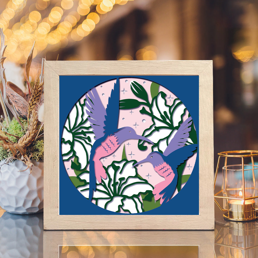 Hummingbird 4 – 3D Shadow Box SVG File for Cricut & Silhouette