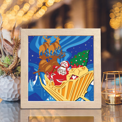 Merry Christmas 15 – 3D Shadow Box SVG File for Cricut & Silhouette
