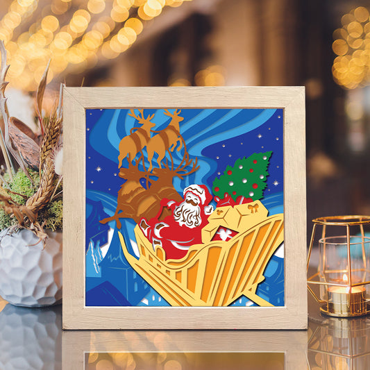 Merry Christmas 15 – 3D Shadow Box SVG File for Cricut & Silhouette