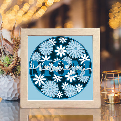 I Love You Mom – 3D Shadow Box SVG File for Cricut & Silhouette
