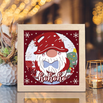Christmas Gnome 12 – 3D Shadow Box SVG File for Cricut & Silhouette