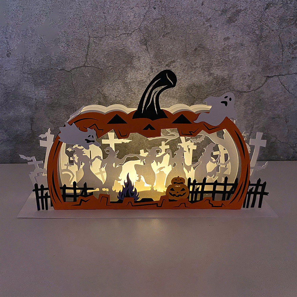 Witches Dancing – 3D Pop-Up Card SVG File for Cricut & Silhouette