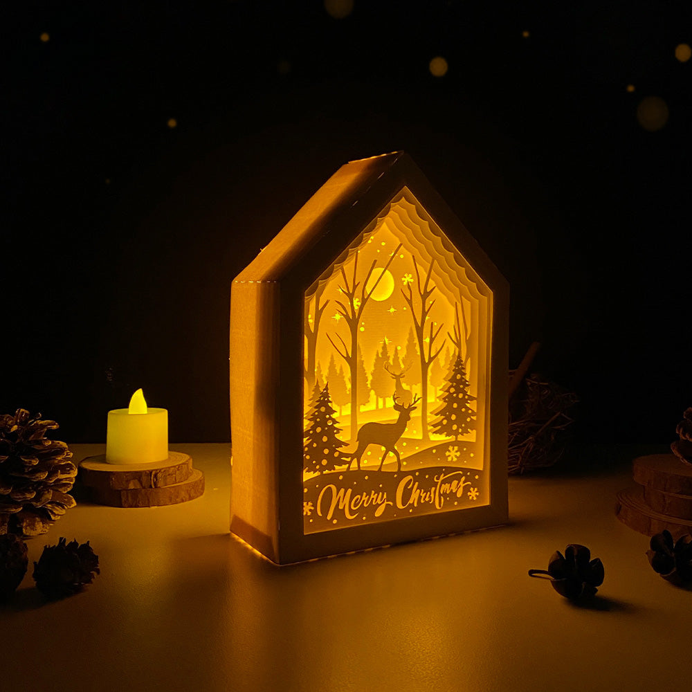 Merry Christmas 2 – 3D Box SVG File for Cricut & Silhouette