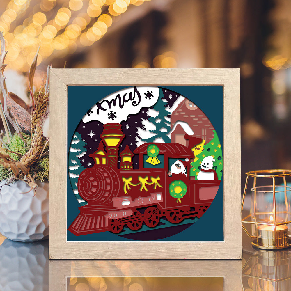 Xmas 25 – 3D Shadow Box SVG File for Cricut & Silhouette
