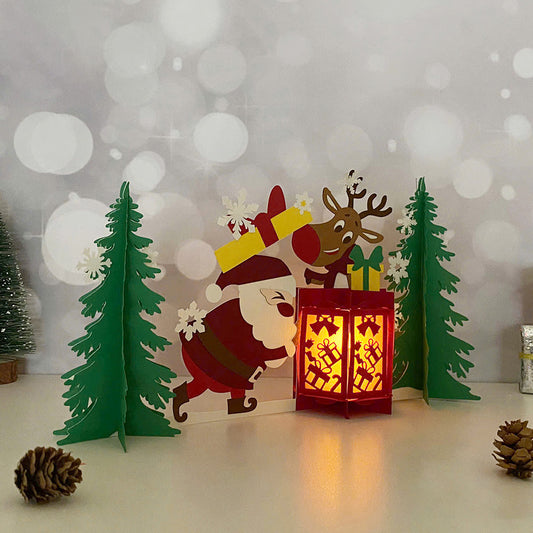 Merry Christmas - 3D Christmas Lantern File - Cricut File  - VEKTOR KRAFT