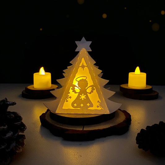 Xmas 8 - 3D Pine Lantern File - Cricut File - VEKTOR KRAFT