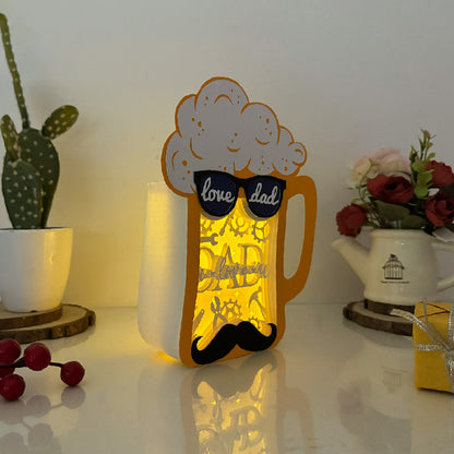 I Love You Dad – 3D Beer Box File - Cricut File - VEKTOR KRAFT