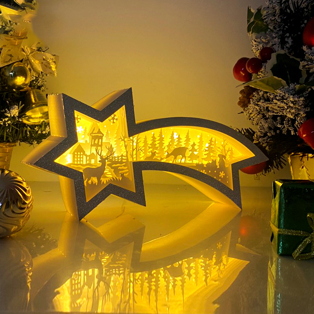 Christmas Deer 3 – 3D Box SVG File for Cricut & Silhouette