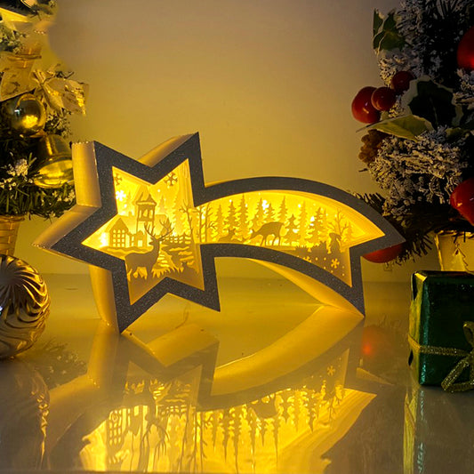 Christmas Deer 3 – 3D Box SVG File for Cricut & Silhouette