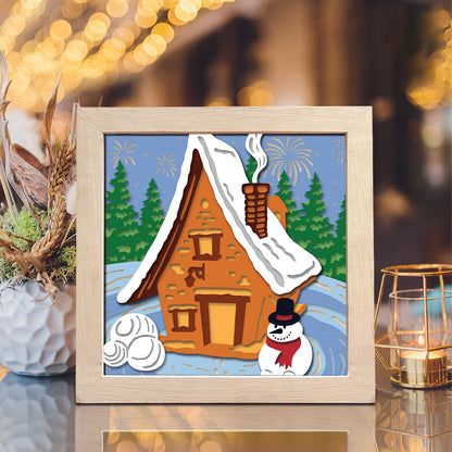 Christmas Snowman 6 – 3D Shadow Box SVG File for Cricut & Silhouette