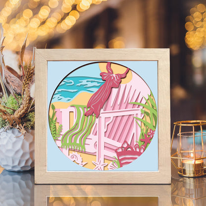 Beach Chair – 3D Shadow Box SVG File for Cricut & Silhouette