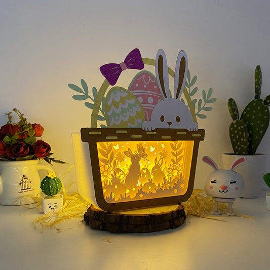 Bunny Easter – 3D Easter Basket Box 2 File - Cricut File - VEKTOR KRAFT