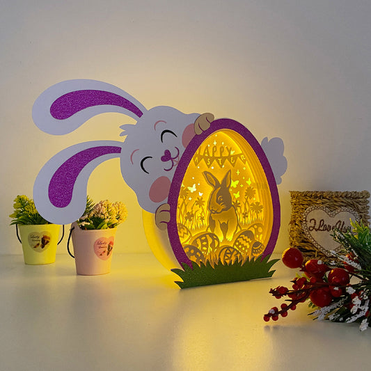 Bunny Easter – 3D Easter Egg Box 2 File - Cricut File - VEKTOR KRAFT