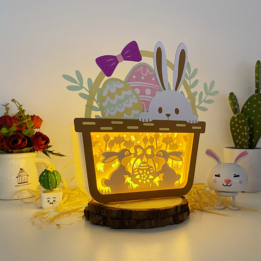 Bunny Eggs – 3D Easter Basket Box 2 File - Cricut File - VEKTOR KRAFT