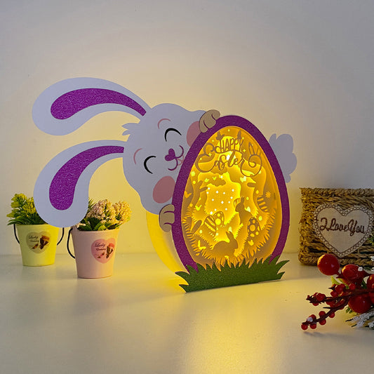 Happy Easter – 3D Easter Egg Box 2 File - Cricut File - VEKTOR KRAFT