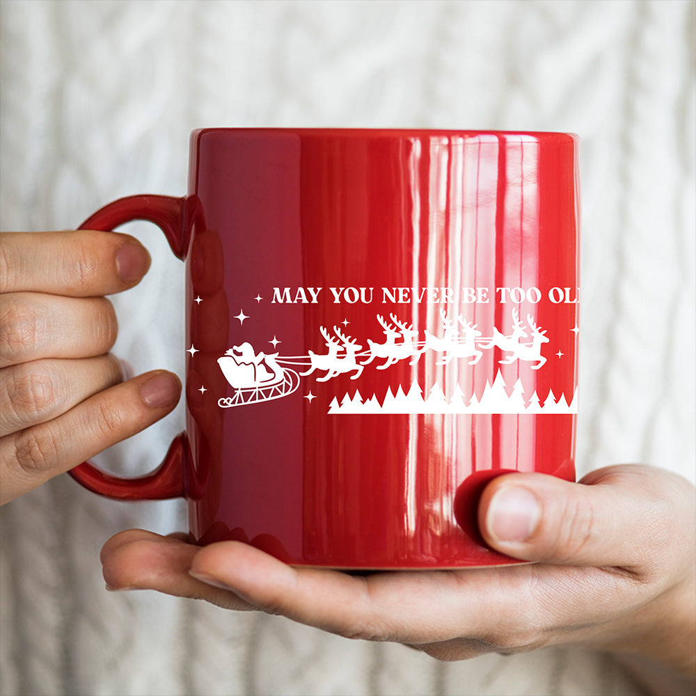 May you never be too old to search the skies on Christmas Eve - Christmas Cricut File - VEKTOR KRAFT