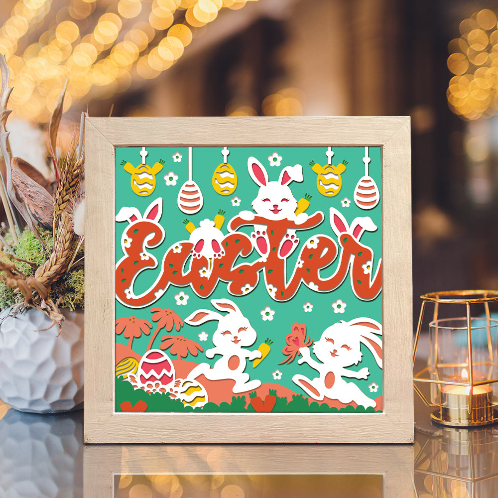 Easter 16 – 3D Shadow Box SVG File for Cricut & Silhouette