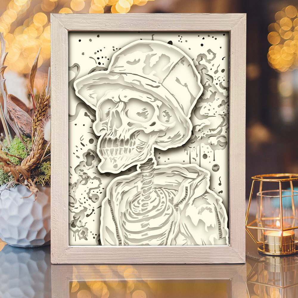 Deadman Style – 3D Shadow Box SVG File for Cricut & Silhouette