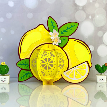 Lemon - 3D Paper Cut Lantern File  - Cricut File  - VEKTOR KRAFT