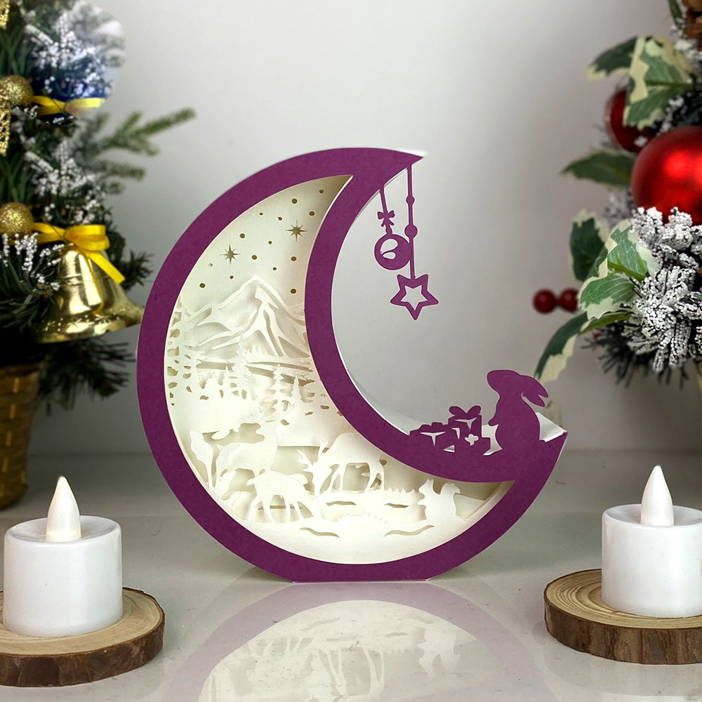 Christmas Deer – 3D Box SVG File for Cricut & Silhouette