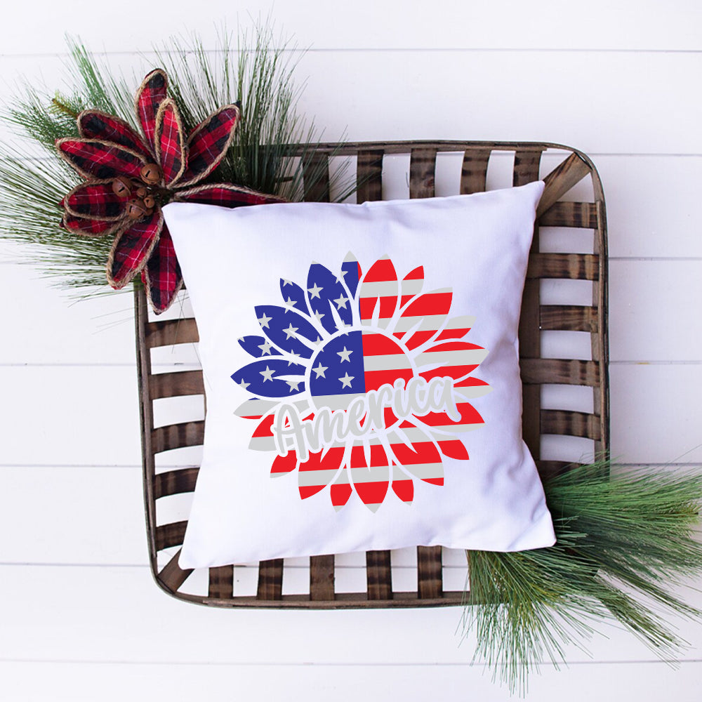 America Sunflower – 3D Lightbox SVG File for Cricut & Silhouette